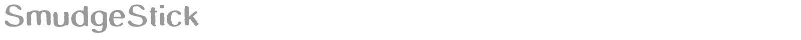 Smudge Stick font preview
